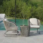 Salon composé de 2 fauteuils et d'une table basse - Valise Viadurini