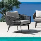 Salon composé d'un canapé 2 ou 3 places, de fauteuils et d'une table basse - Elios Viadurini