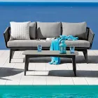 Salon composé d'un canapé 2 ou 3 places, de fauteuils et d'une table basse - Elios Viadurini