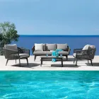 Salon composé d'un canapé 2 ou 3 places, de fauteuils et d'une table basse - Elios Viadurini