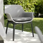 Séjour avec 1 canapé, 2 fauteuils et 1 table basse en polypropylène - Machine Viadurini