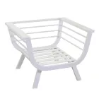 Salon d'extérieur comprenant 1 canapé 3 places, 2 fauteuils et 1 table basse - Righello Viadurini