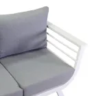 Salon d'extérieur comprenant 1 canapé 3 places, 2 fauteuils et 1 table basse - Righello Viadurini