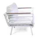 Salon d'extérieur composé de 2 fauteuils et d'une table en aluminium - Righello Viadurini