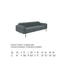 Salon d'extérieur avec canapé et 2 fauteuils en tissu Made in Italy - Suki Viadurini