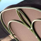 Salon d'extérieur avec structure en fer fait main Made in Italy - Melinda Viadurini