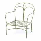 Salon d'extérieur avec structure en fer fait main Made in Italy - Melinda Viadurini