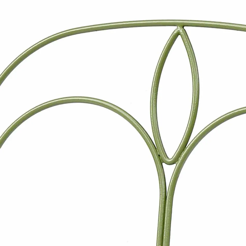 Salon d'extérieur avec structure en fer fait main Made in Italy - Melinda Viadurini