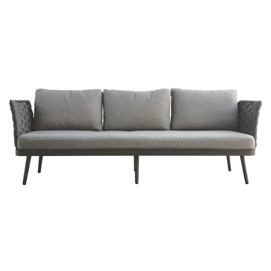 Salon d'extérieur avec table basse en aluminium de différentes couleurs - Harmony Viadurini