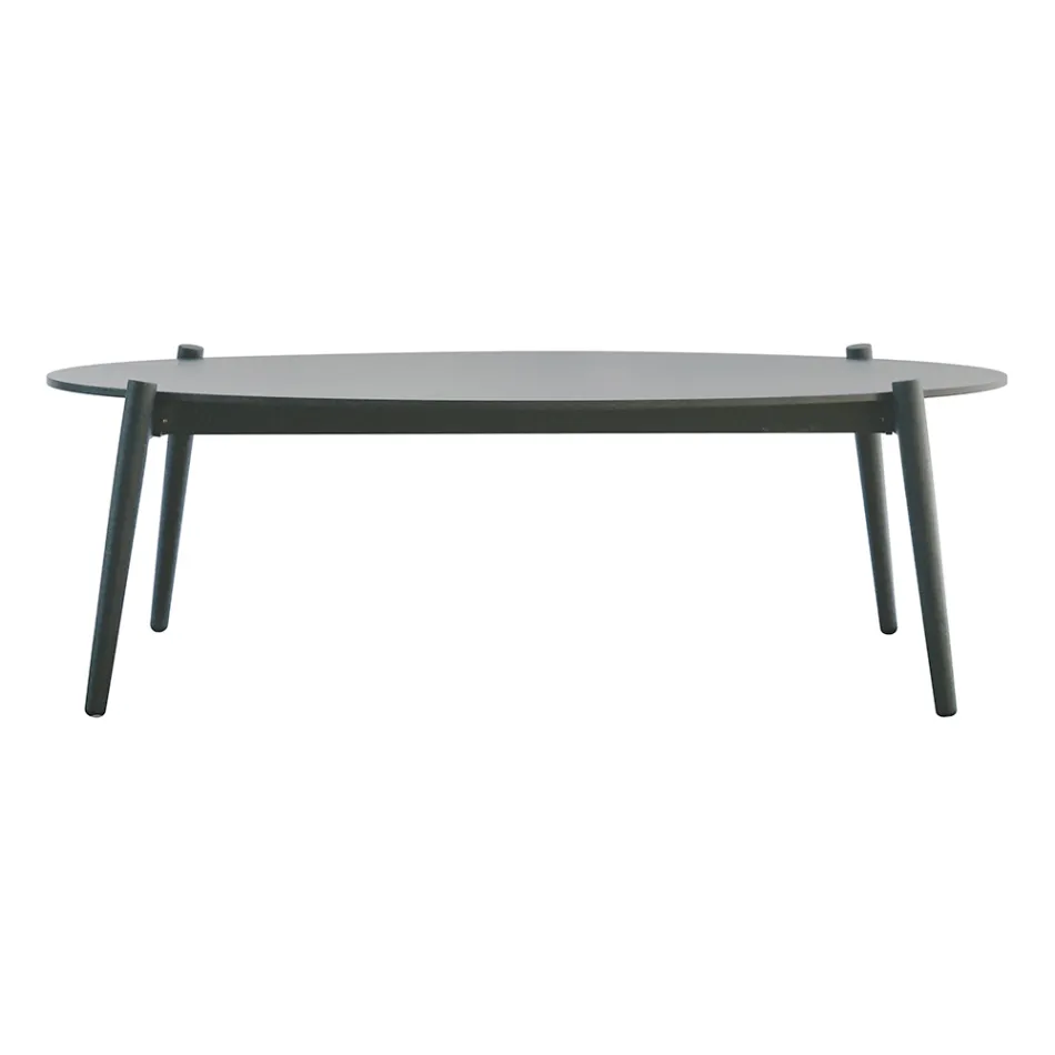 Salon d'extérieur avec table basse en aluminium de différentes couleurs - Harmony Viadurini