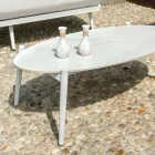 Salon d'extérieur avec table basse en aluminium de différentes couleurs - Harmony Viadurini