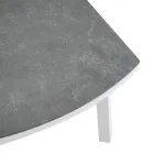 Salon d'extérieur en aluminium blanc et coussins crème - Relaz Viadurini