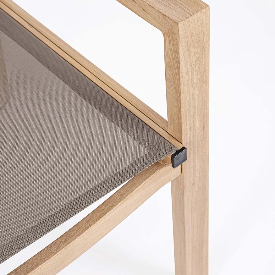 Salon de jardin avec 1 canapé, 2 fauteuils et 1 table basse - Plan Viadurini