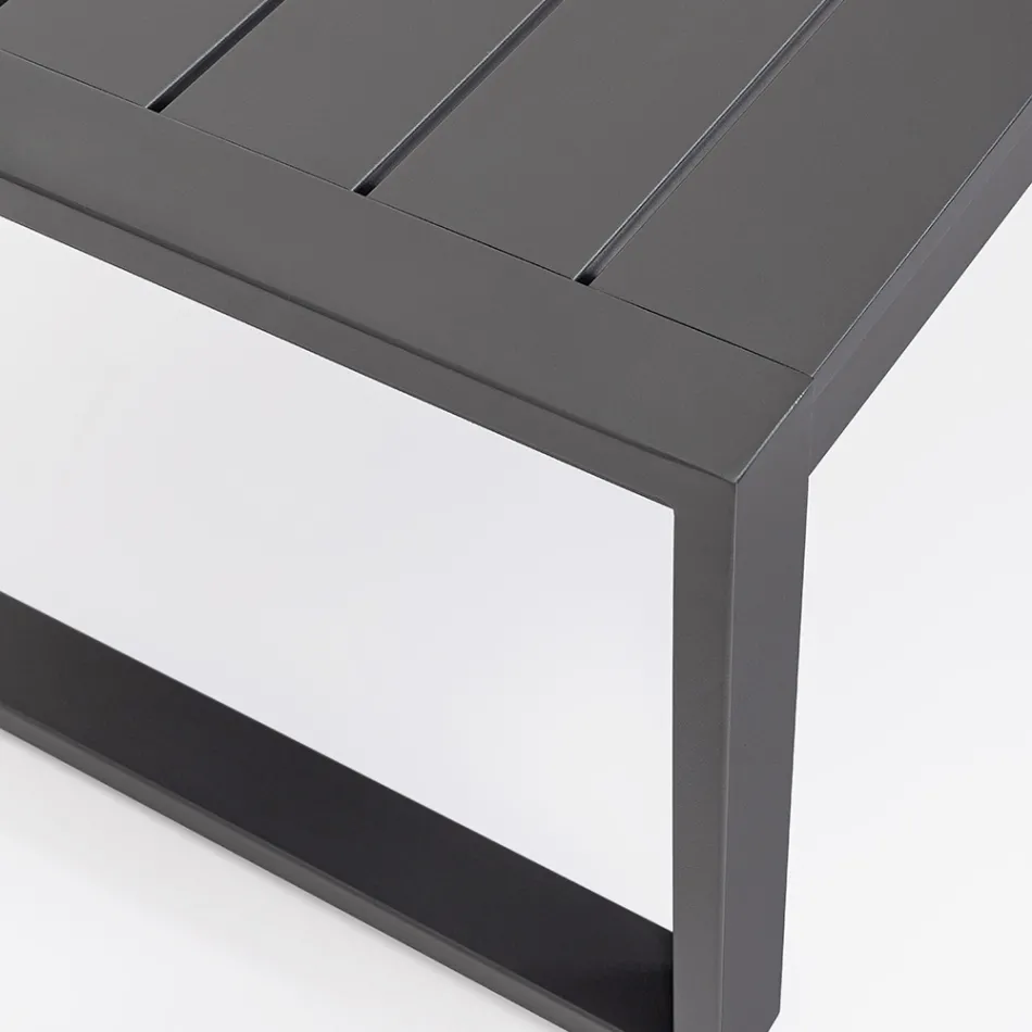 Salon de jardin avec 1 canapé, 2 fauteuils et 1 table basse - Plan Viadurini