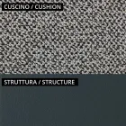 Salon de jardin avec 1 canapé et 2 fauteuils Made in Italy - Jardinière Viadurini