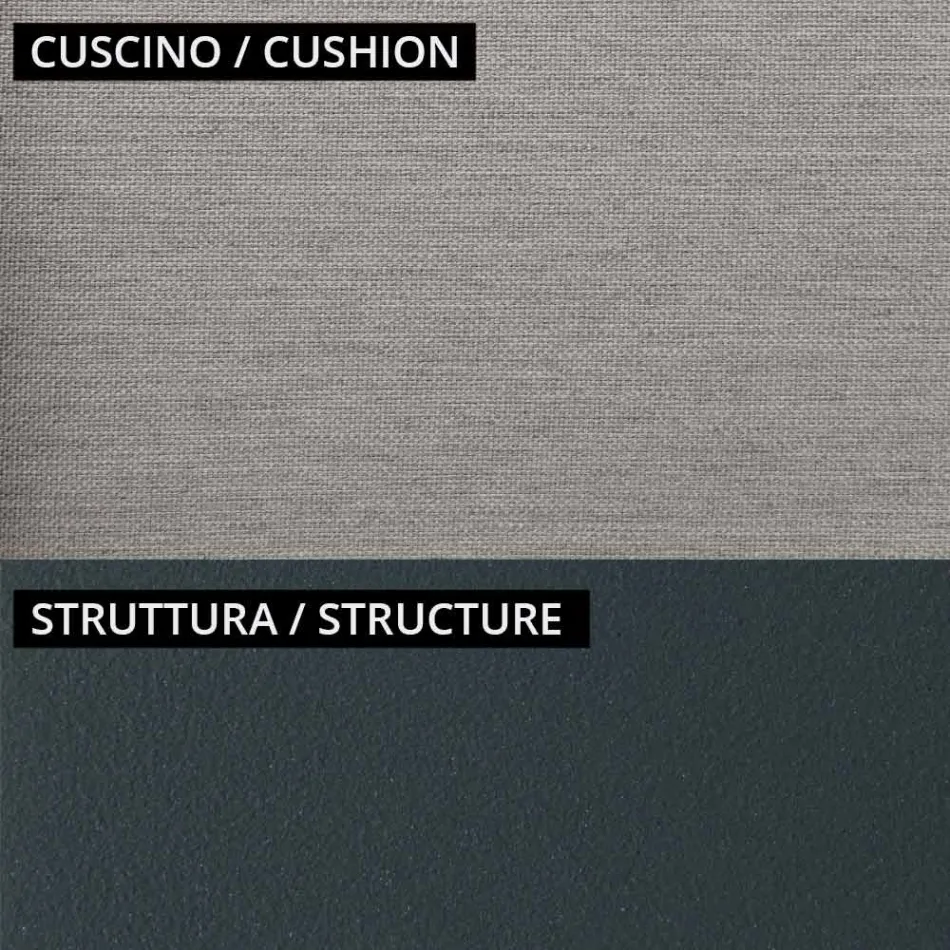 Salon de jardin avec 2 fauteuils et 1 canapé 2 places Made in Italy - Fontana Viadurini