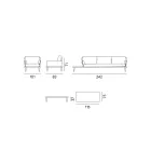 Salon de jardin avec structure en aluminium gris anthracite - Fouquer Viadurini