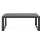 Salon de Jardin Design Aluminium Blanc ou Noir - Milk Rain Viadurini