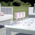 Salon de jardin en aluminium et tissu avec coussins - Vetra Viadurini