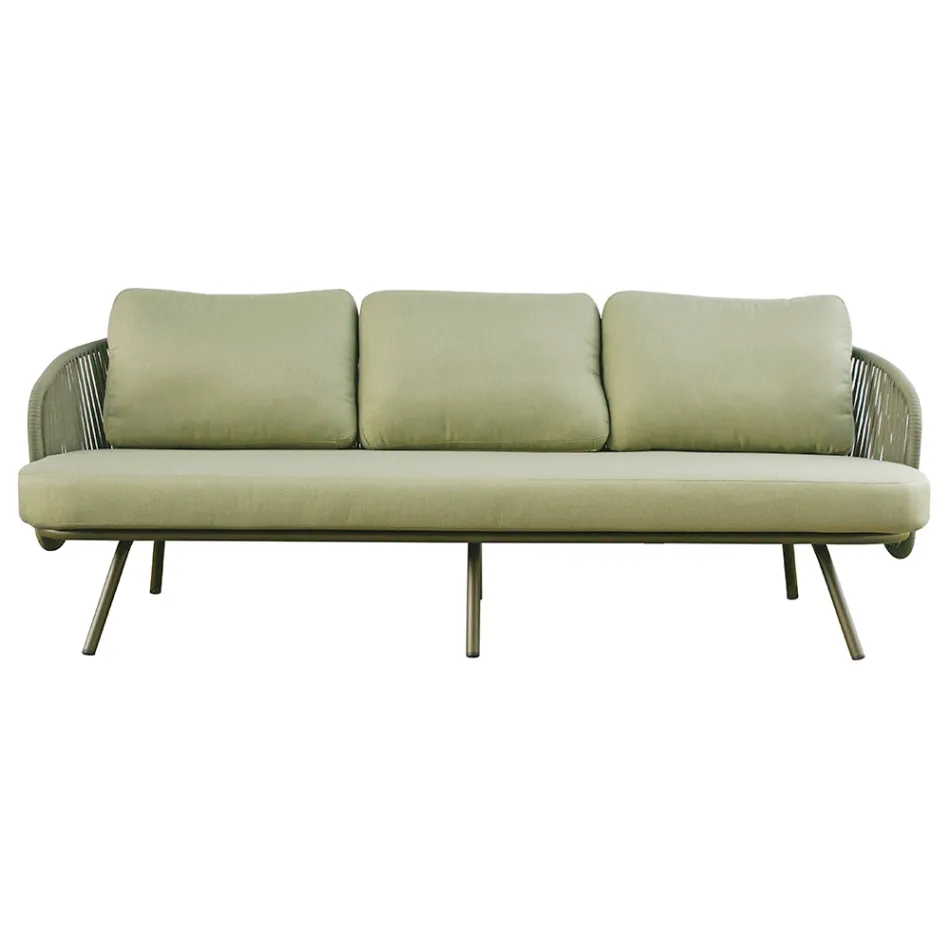 Salon de jardin en aluminium rouge ou vert - Regalrise Viadurini