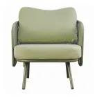 Salon de jardin en aluminium rouge ou vert - Regalrise Viadurini