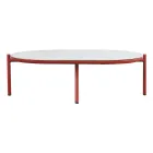 Salon de jardin en aluminium rouge ou vert - Regalrise Viadurini