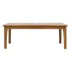 Ensemble de jardin en teck certifié FSC avec coussins écru - Caresa Viadurini