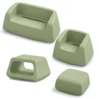 Salon de jardin en polyéthylène coloré fabriqué en Italie 4 pièces - Pennini Viadurini