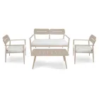 Salon de jardin en aluminium de différentes finitions - Souvenir Viadurini