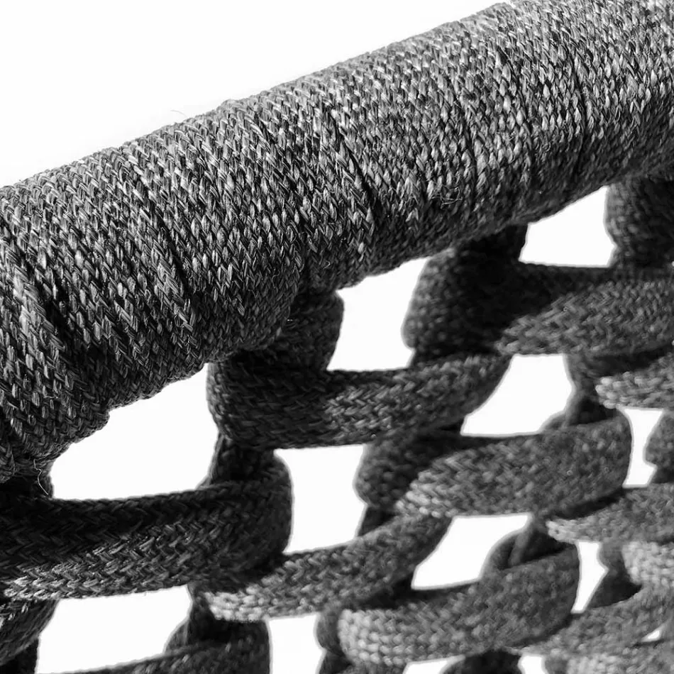 Salon intérieur et extérieur avec 2 fauteuils, 1 canapé et 1 table basse - Sortir Viadurini