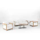 Salon en aluminium avec effet bois par transfert thermique - Camper Viadurini