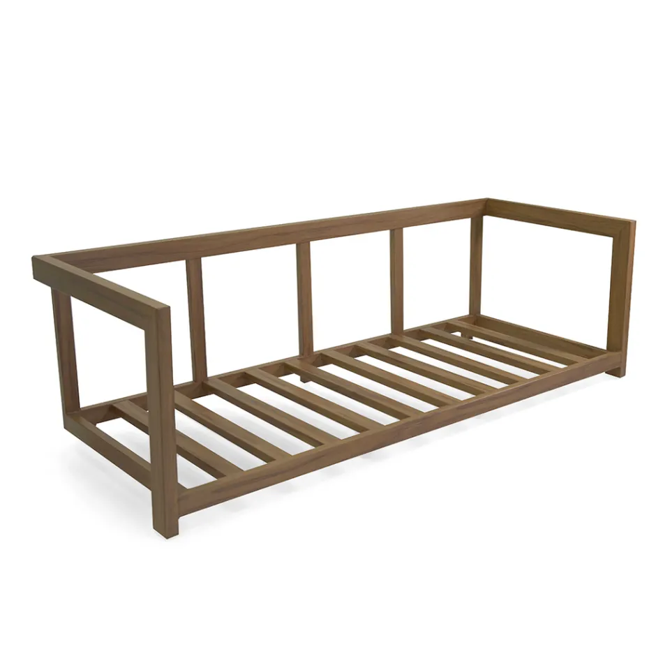 Salon en aluminium avec effet bois par transfert thermique - Camper Viadurini