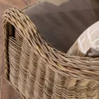 Salon d'extérieur en Kubù gris avec coussins d'assise - Nazgul Viadurini