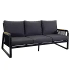 Salon en aluminium avec détails en teck brésilien - Agenda Viadurini