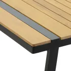 Salon en aluminium avec détails en teck brésilien - Agenda Viadurini