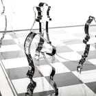 Jeu d'échecs et de dames design en plexiglas avec tiroir, fabriqué en Italie - Elora Viadurini