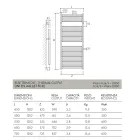 Sèche-serviettes électrique au design classique en acier fabriqué en Italie - Rome Viadurini