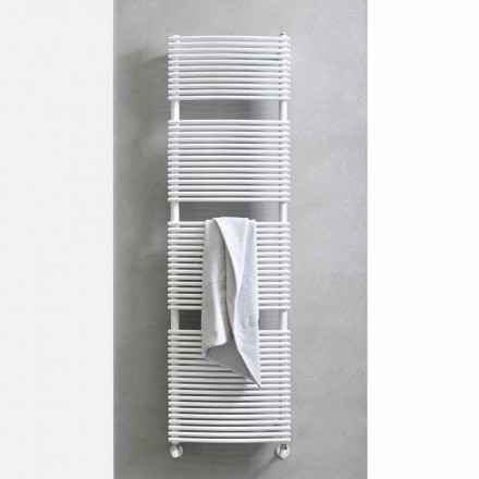 Chauffe-serviettes hydraulique de conception verticale en acier 1013 W - Griffin Viadurini