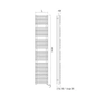 Sèche-serviettes avec système électrique et structure en acier fabriqué en Italie - Sirop Viadurini