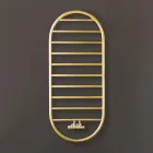 Sèche-serviettes design « Tutto Tondo Slim » en acier fabriqué en Italie - Lisse Viadurini