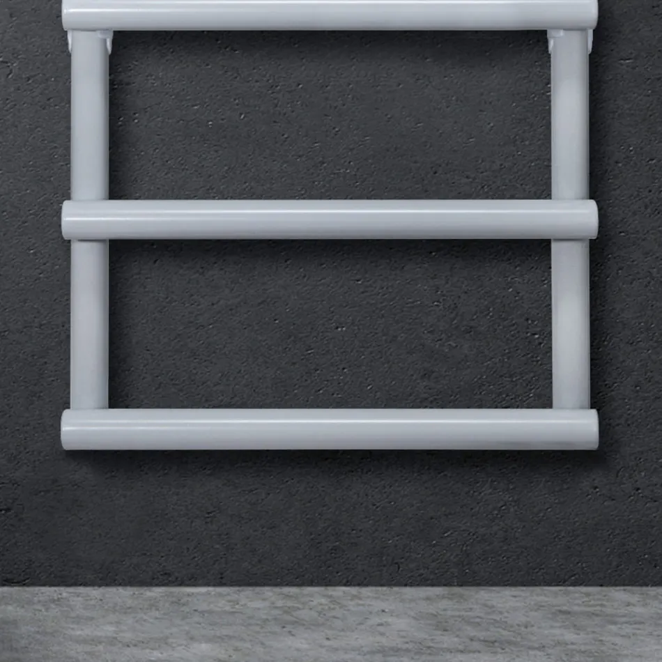 Sèche-serviettes électrique avec éléments circulaires fabriqué en Italie - Fraise Viadurini