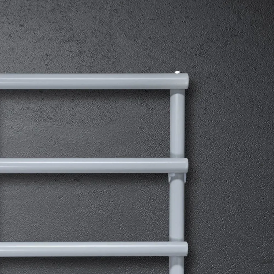 Sèche-serviettes électrique avec éléments circulaires fabriqué en Italie - Fraise Viadurini