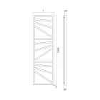 Sèche-Serviettes Électrique avec Éléments Carrés Fabriqué en Italie - Amandes Viadurini