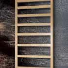 Sèche-serviettes électrique aux lignes simples en acier fabriqué en Italie - Pistache Viadurini