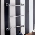 Sèche-serviette électrique chromé de design moderne Gaia Scirocco H Viadurini