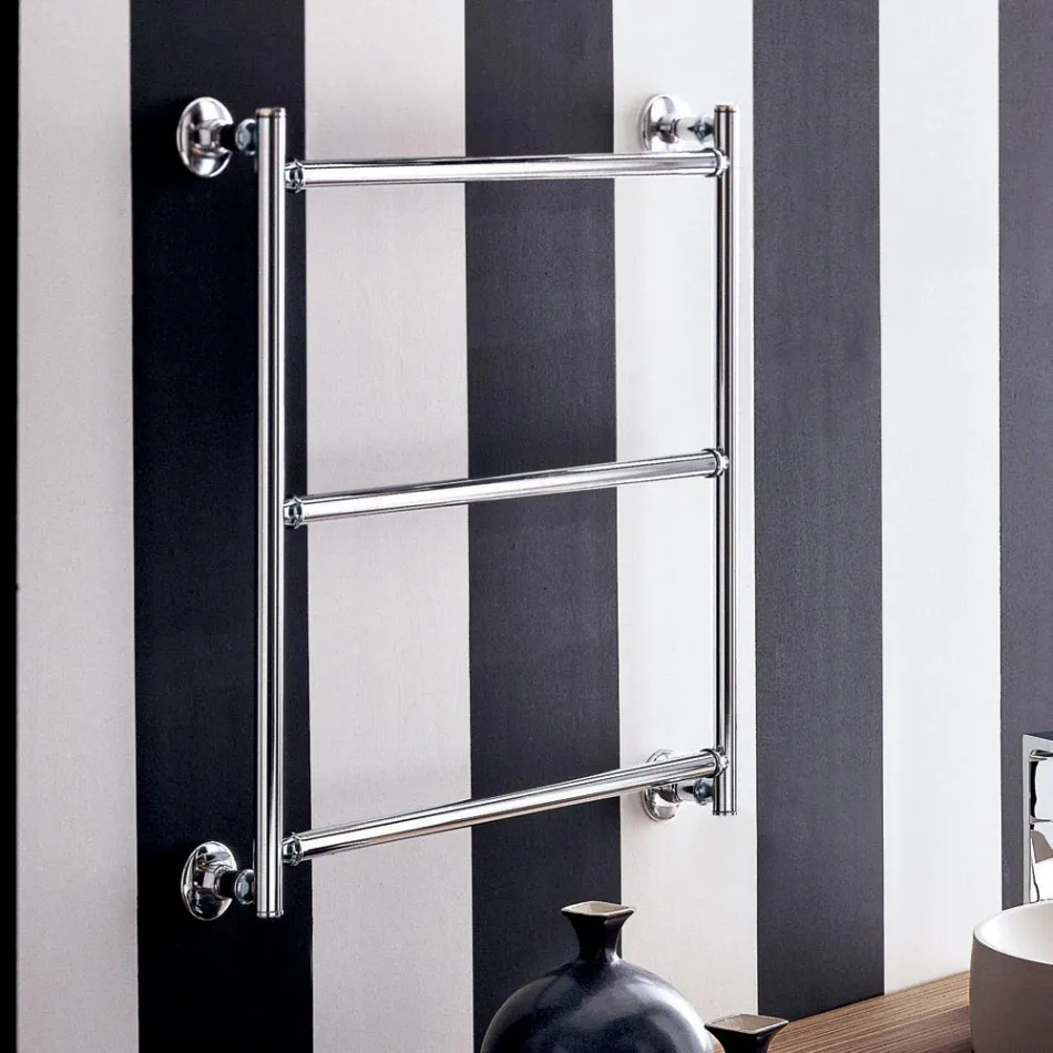 Sèche-serviette électrique chromé de design moderne Gaia Scirocco H Viadurini