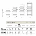 Serviette de conception électrique en acier blanc Sail Scirocco H Viadurini