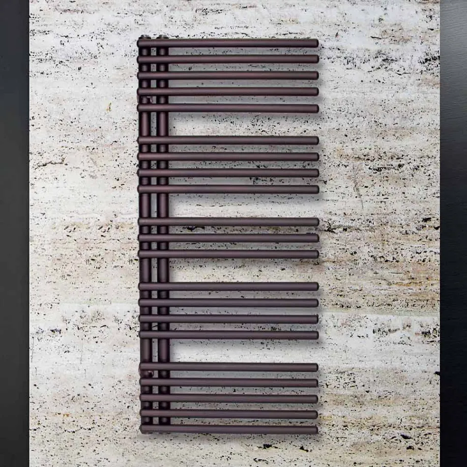 Sèche-serviettes électrique en acier au carbone fabriqué en Italie - Cerises aigres Viadurini