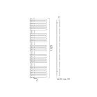 Sèche-serviettes électrique en acier au carbone fabriqué en Italie - Cerises aigres Viadurini