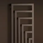 Sèche-serviettes électrique en acier au design moderne fabriqué en Italie - Potentia Viadurini